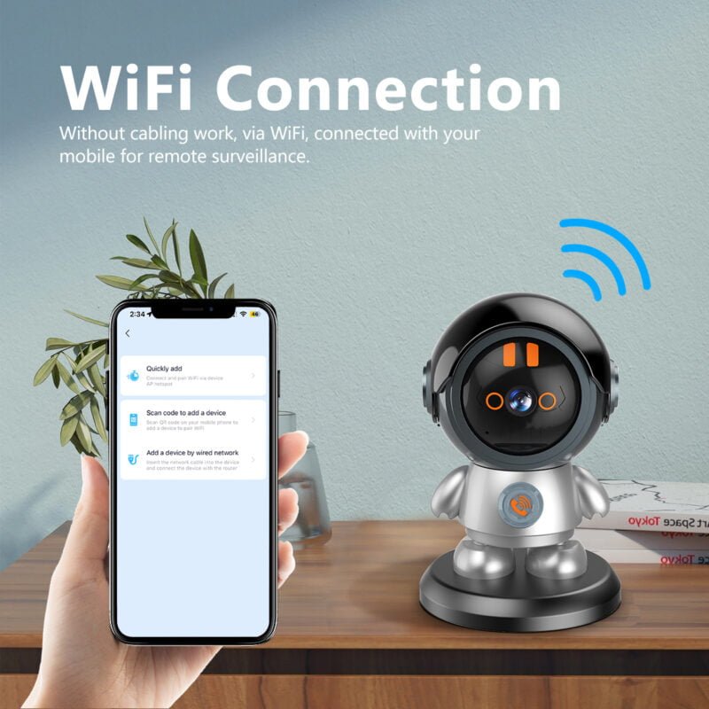 Wifi valdoma mobili auklė robotukas