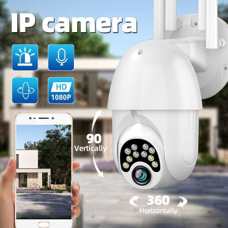 vaizdo apsaugos kamera su keturiomis antenomis wi-fi