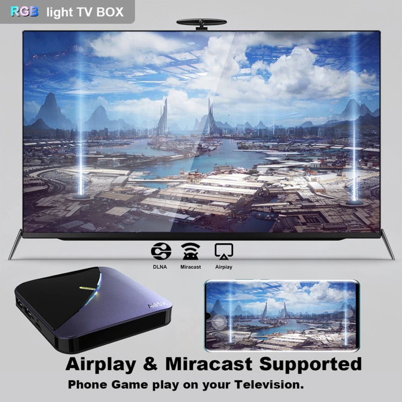 išmanusis tv priedelis a95x f3 air 2 smart tv box