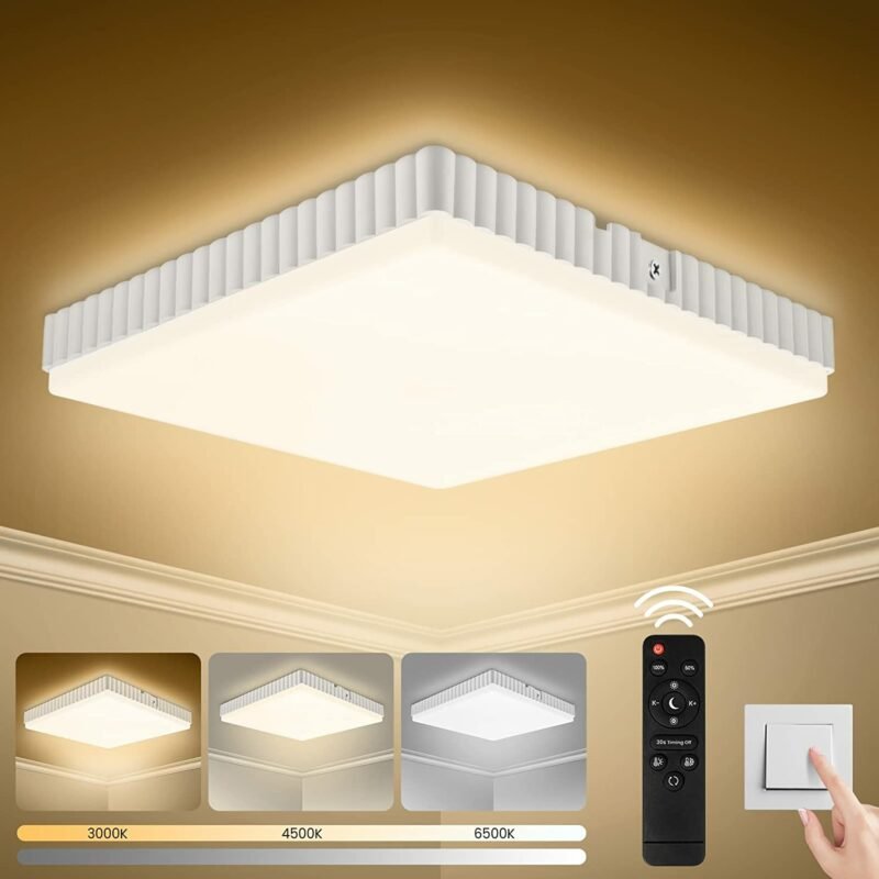 LED šviestuvas sieninis lubinis valdomas pulteliu