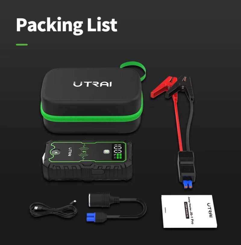 Utrai JS-1 Pro auto paleidėjas užvedėjas būsteris boosteris powerbank automobiliui