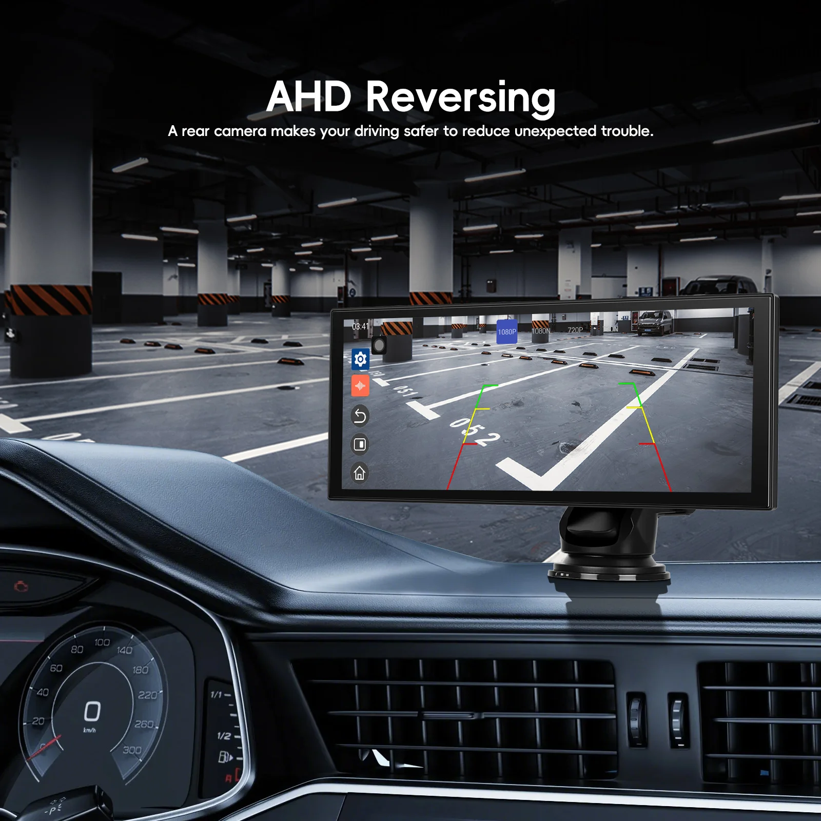 10 Colių universali Carplay multimedija su registratoriaus funkcija