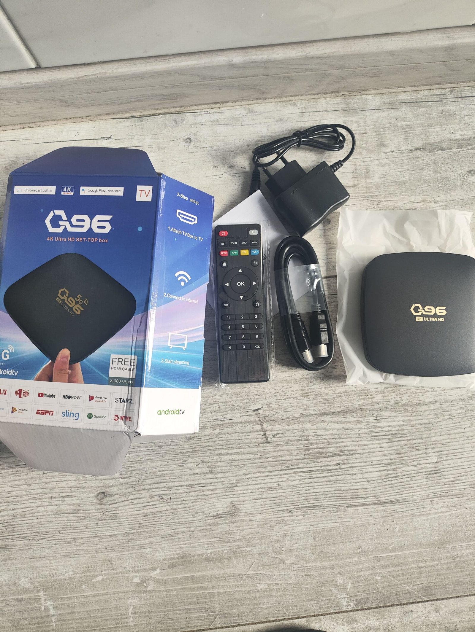 Q96 MAX S905L 4/64GB smart tv box priedelis android