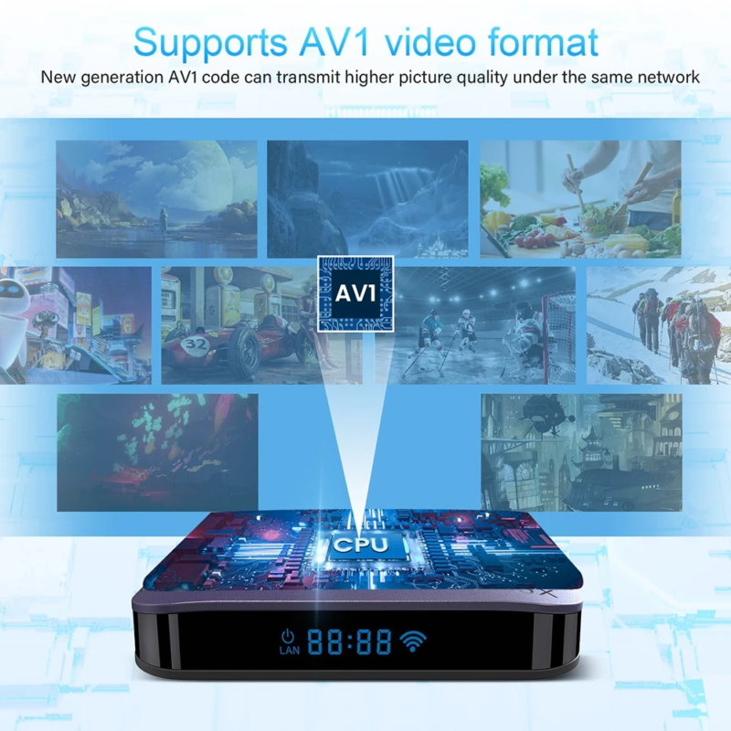 A95X F3 Air 2 išmanusis tv priedelis smart box andoird