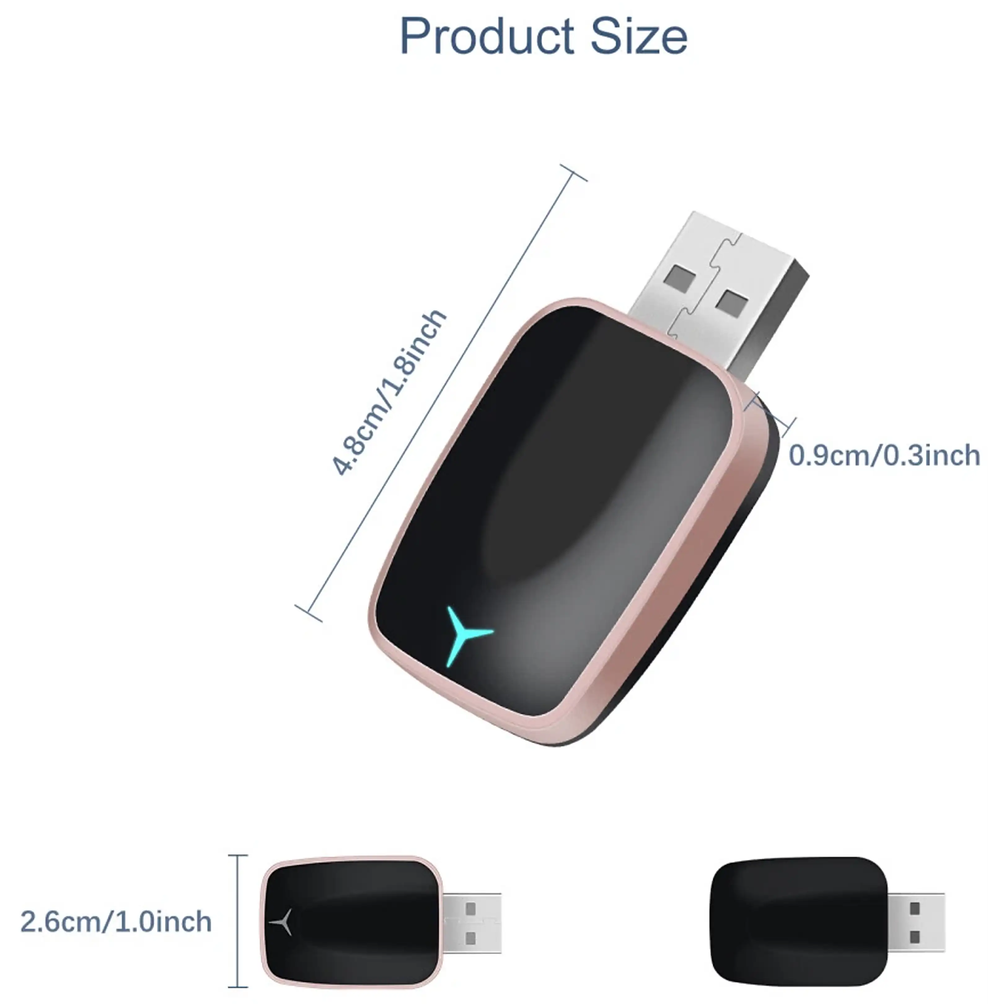 Belaidis CarPlay Android Auto Adapteris automobilių multimedijoms USB Bluetooth