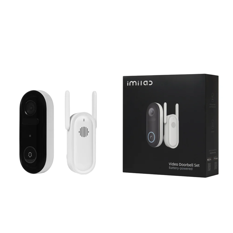 Xiaomi Imilab Video durų skambutis su kamera ir mikrofonu lengvai valdomas