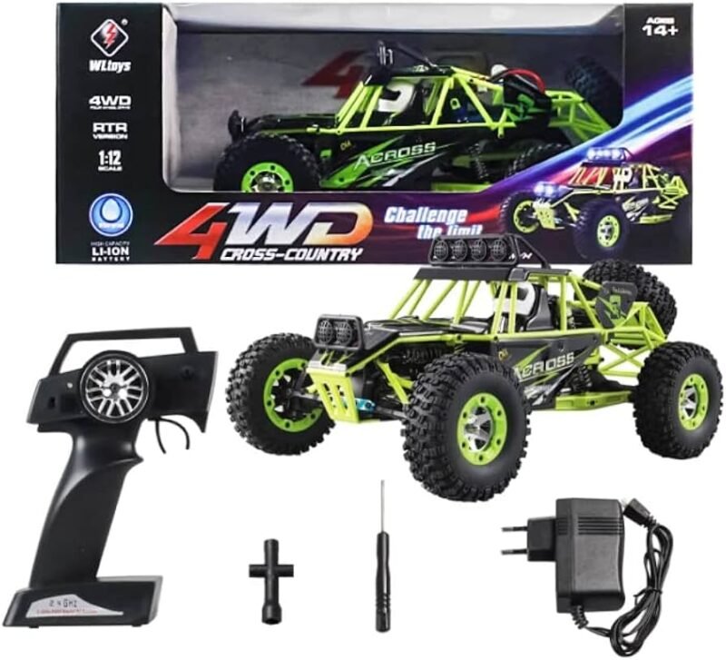 WLToys 12427 RC Džipas bagis valdomas pulteliu monster truck vaikams