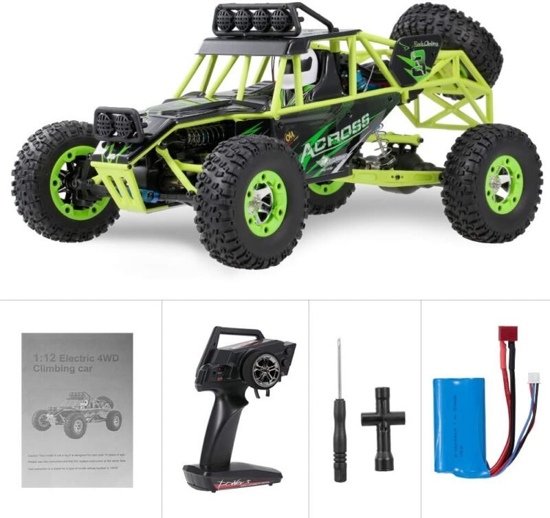 WLToys 12427 RC Džipas bagis valdomas pulteliu monster truck vaikams
