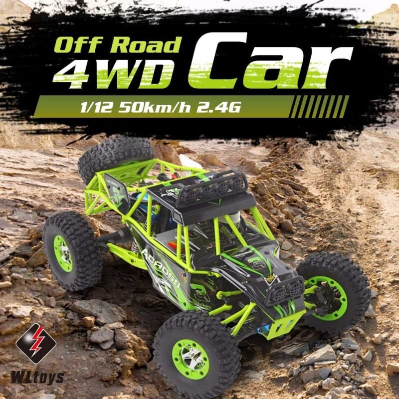WLToys 12427 RC Džipas bagis valdomas pulteliu monster truck vaikams
