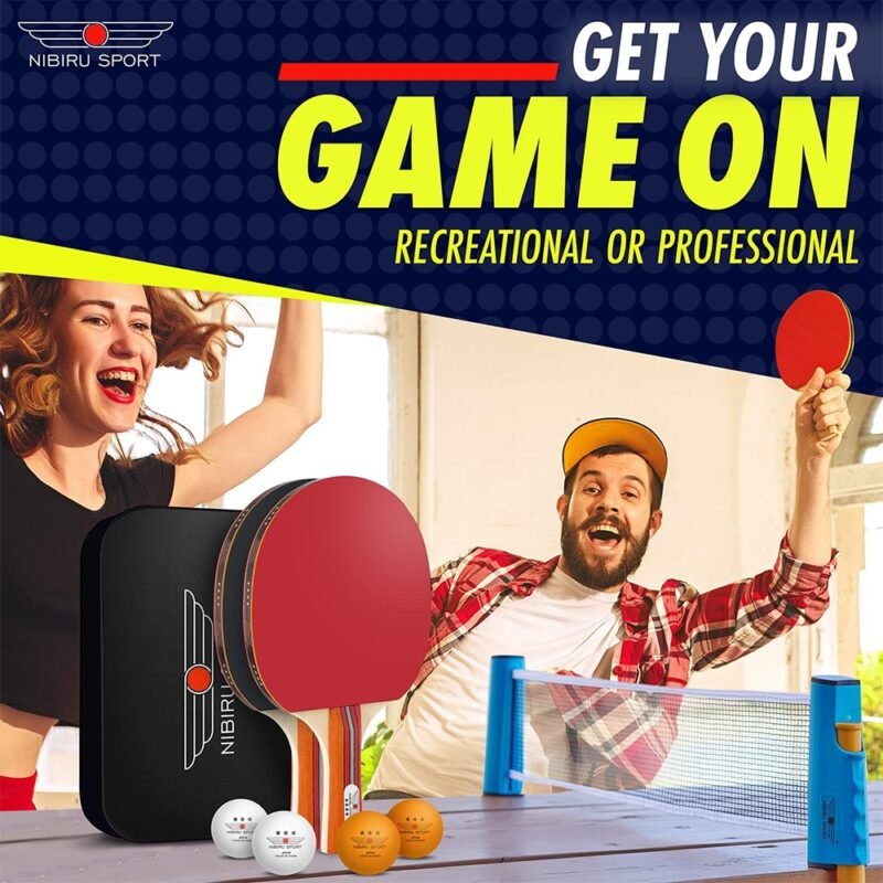 Ping Pong stalo teniso rinkinys su raketėmis tinklu kamuoliukais komplektas