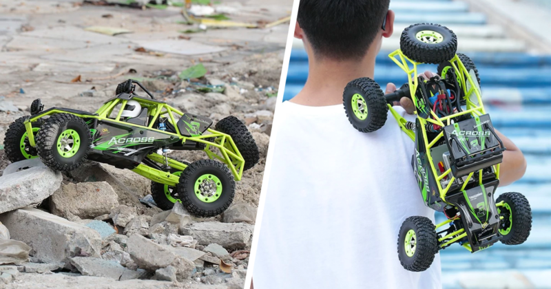 WLToys 12427 RC Džipas bagis valdomas pulteliu monster truck vaikams