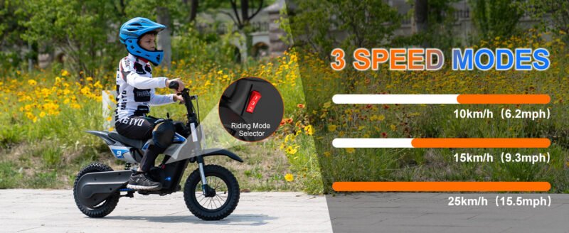 RCB R9X Pro elektrinis krosinis motociklas vaikams vaikiškas balansinis dviratis
