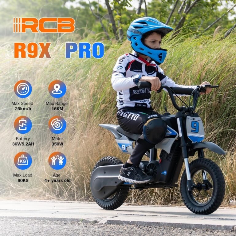 RCB R9X Pro elektrinis krosinis motociklas vaikams vaikiškas balansinis dviratis