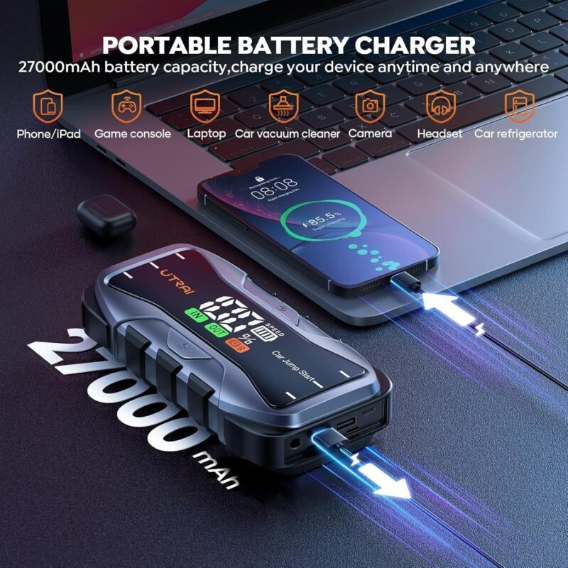Utrai JS 10 Užvedėjas būsteris paleidėjas 27000mAh talpos itin galingas