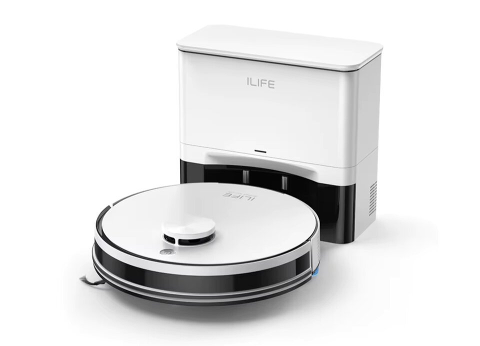 Ilife A30 Pro Robotas dulkių siurblys su drėgnu valymu, išsivalymo stotele ir LiDar navigacija