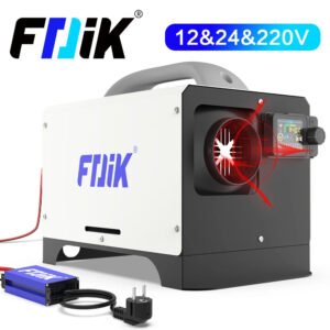 Universalus 12V 24V 220V Dyzelinis šildytuvas kvadratiniu korpusu 8kw su Bluetooth valdymu