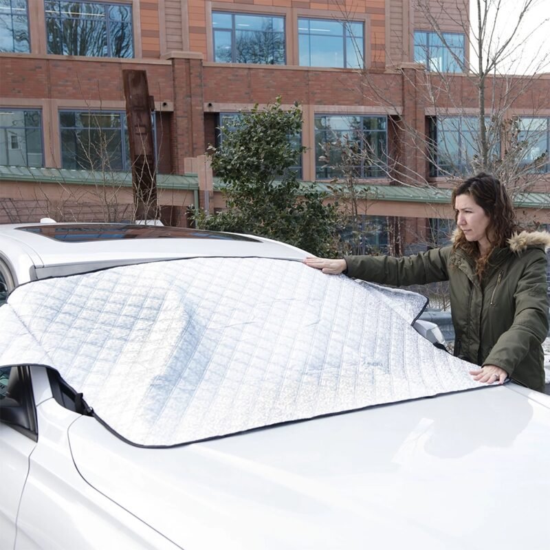 Automobilio priekinio stiklo uždangalas nuo sniego ar saulės - Image 9