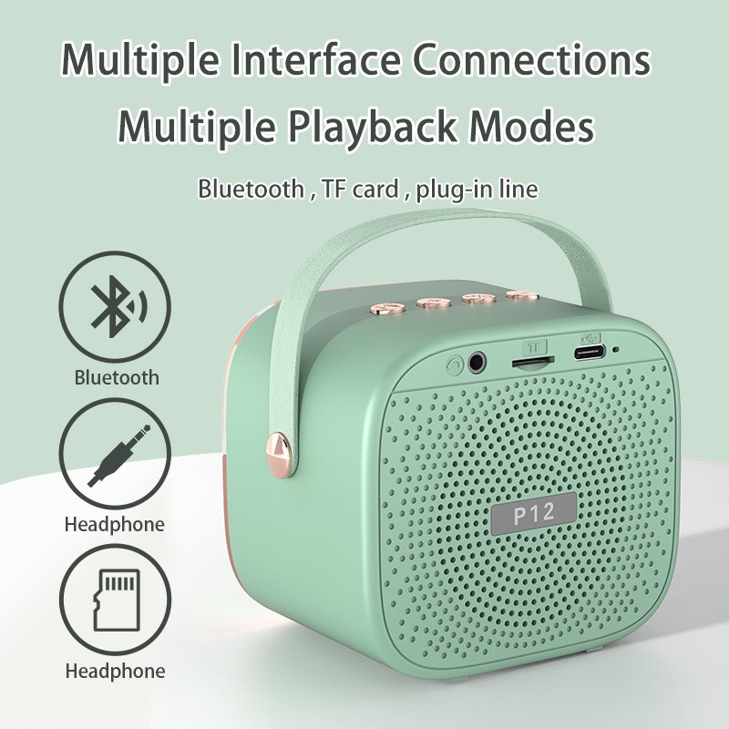 Vaikiška karaoke sistema kolonėle su Bluetooth + 2 mikrofonai LED šviesos