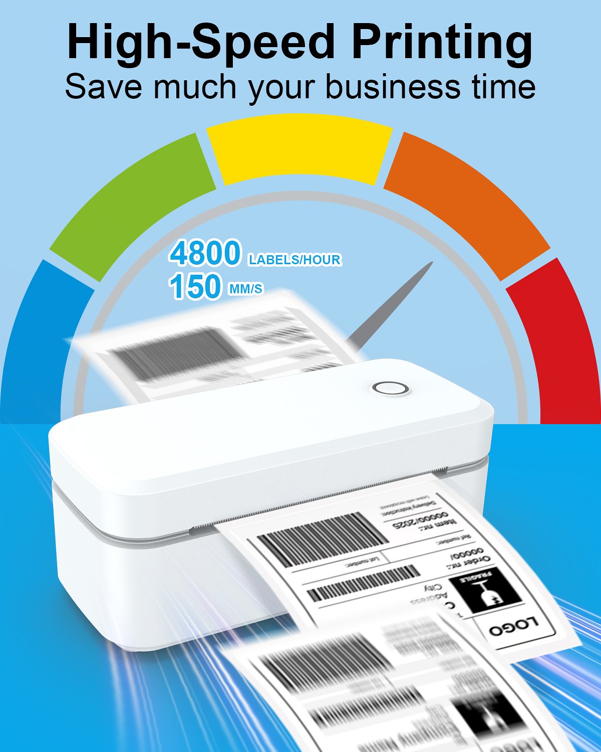 MarkLife X4 Kurjerinių paštomatų etikečių spausdintuvas terminiu būdų be kasečių