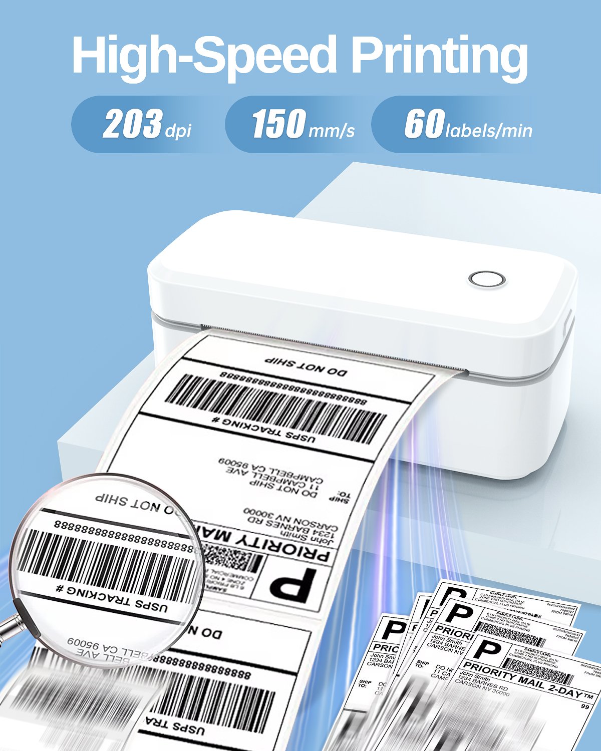 MarkLife X4 Kurjerinių paštomatų etikečių spausdintuvas terminiu būdų be kasečių