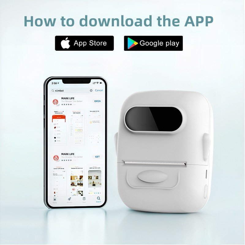 MarkLife P50 belaidis bluetooth etikečių lipdukų spausdintuvas