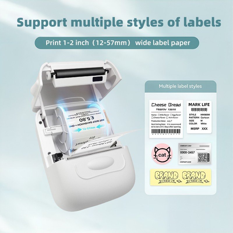 MarkLife P50 belaidis bluetooth etikečių lipdukų spausdintuvas