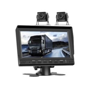 12-24V 7 Colių ekranas su 2 kameromis sunkvežimiams