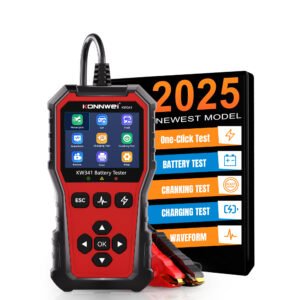 KONNWEI KW341 Akumuliatorių baterijų testeris analizatorius 6V, 12V, 24V