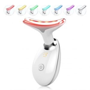 Veido kaklo masažuoklis su šildymu ir šviesos terapija