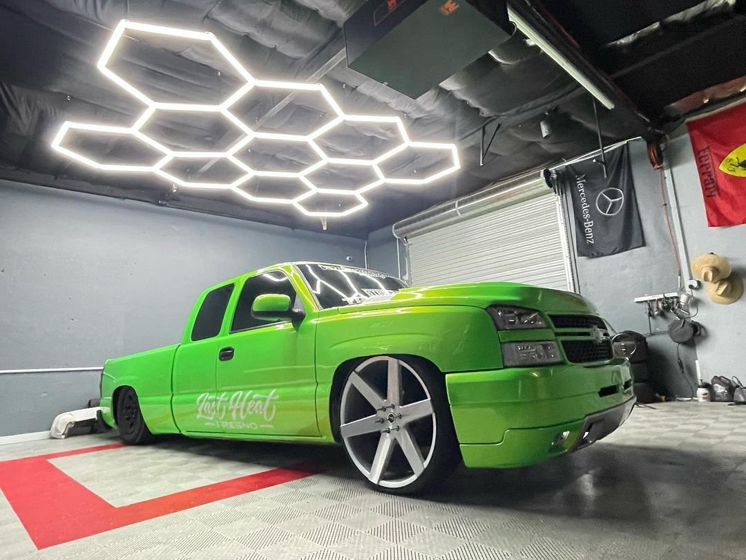 Hexagon LED Korys šešiakampis apšvietimas 11HEX 235x330cm