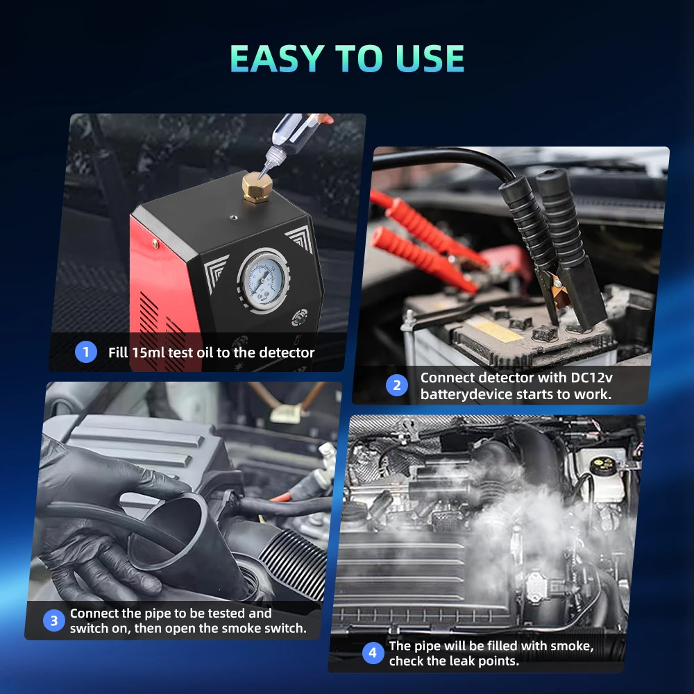 Dūmų generatorius sandarumo patikrai