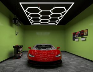 Hexagon LED Korys šešiakampis apšvietimas 11HEX 235x330cm