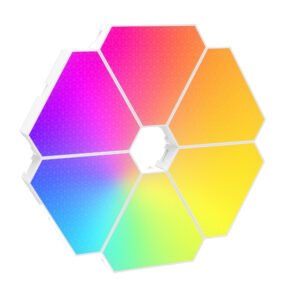 LED RGB Trikampis apšvietimas žaidimų kambariui 12vnt modulių