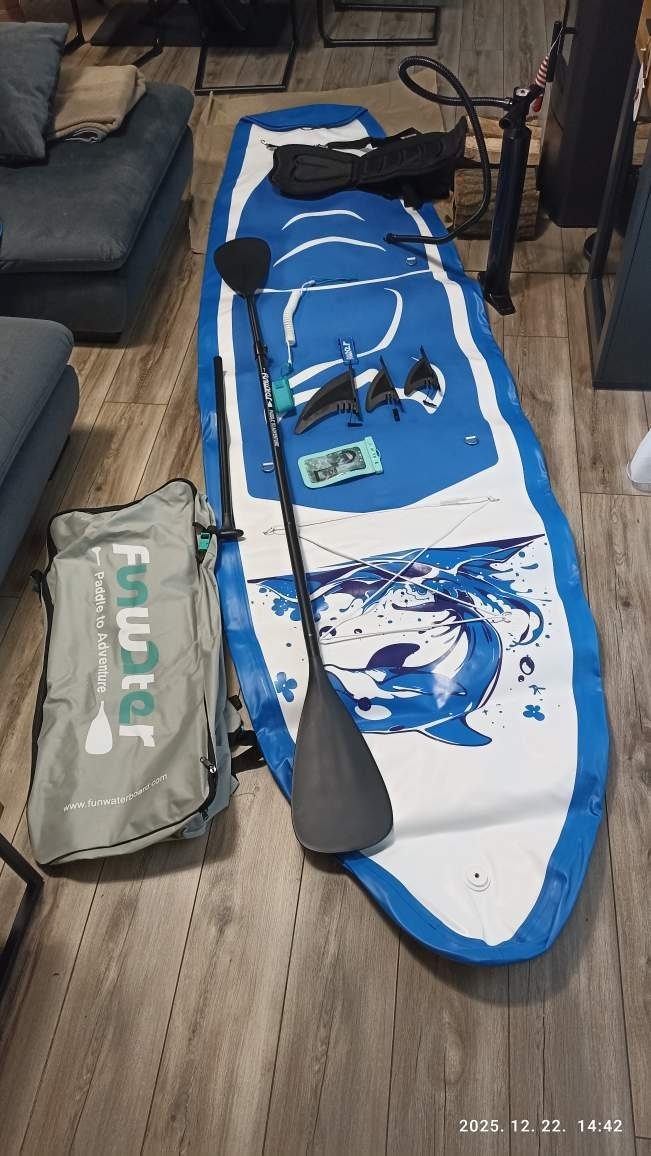 FunWater Pripučiama irklentė SUP Su sėdyne Whale 350x84x15